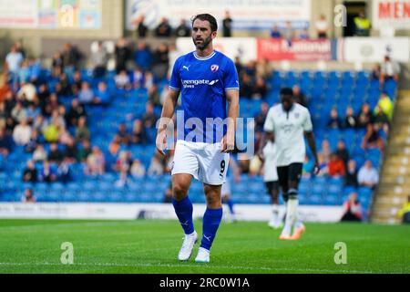 Chesterfield, Großbritannien. 11. Juli 2023. Chesterfield Forward will Grigg beim Chesterfield vs Sheffield Wednesday Drew Talbot Testimonial Match im SMH Group Stadium, Chesterfield, Großbritannien, am 11. Juli 2023 Credit: Every second Media/Alamy Live News Stockfoto