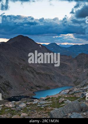 Sommerabend High in den Rockies Stockfoto