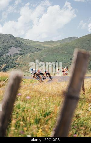 Issoire, Frankreich. 11. Juli 2023. Bild von Zac Williams/SWpix.com- 11/07/2023 - Radfahren - 2023 Tour de France - Stage 10 Vulcania nach Issoire (167,2km) - Fabio Jakobsen, Soudal Quickstep. Kredit: SWpix/Alamy Live News Stockfoto