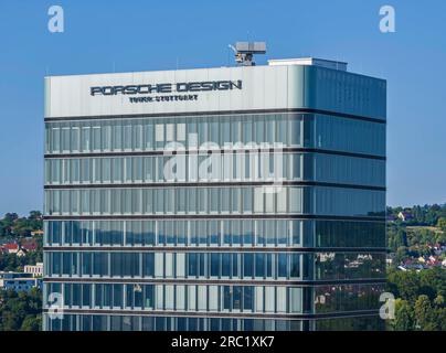 Porsche Design Tower, Porsche Centre, neues 90 Meter hohes Hochhaus am Pragsattel in Stuttgart. Ein Radisson Blu Hotel wird umziehen Stockfoto