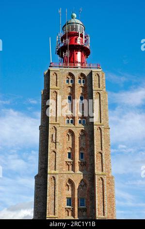 Lighthouse, Westkapelle, Halbinsel Walcheren, Zeeland, Niederlande, Zeeland Stockfoto