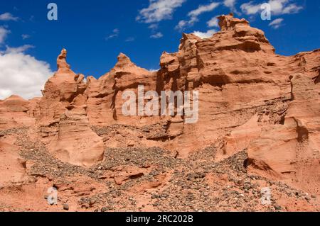 Die vergessene Stadt, Talampaya Nationalpark, La Rioja Provinz, Argentinien, Ciudad perdida Stockfoto