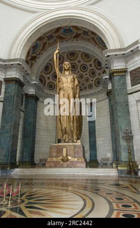 La Estatua de la Republica, Bronzestatue, State House, El Capitolio, Havanna, Kuba Stockfoto