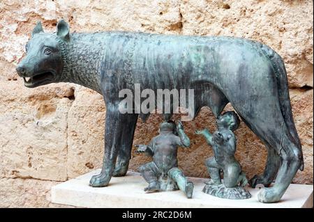 Romulus und Remus Stockfoto