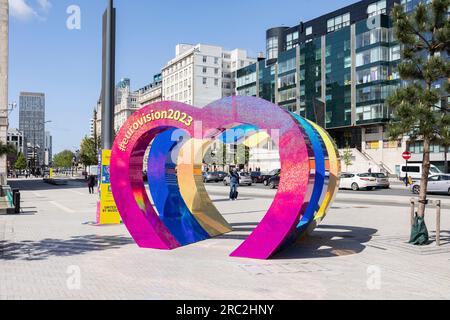 Liverpool, vereinigtes Königreich 16. Mai 2023 Liverpool 2023 Eurovision-Szenen. Mai 2023 in Liverpool, Großbritannien. Stockfoto