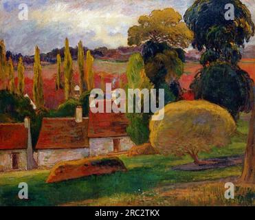 Farm in der Bretagne 1894; Paris, Frankreich, von Paul Gauguin Stockfoto