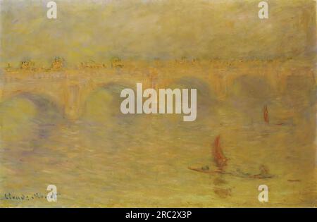 Claude Oscar Monet – Waterloo Bridge, Sonnenlichteffekt Stockfoto