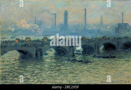 Claude Oscar Monet – Waterloo Bridge, Graues Wetter 1903 Stockfoto