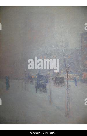 New York, Spätnachmittag, Winter 1900, von Childe Hassam Stockfoto