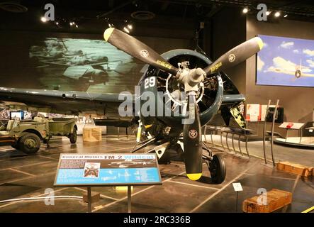 General Motors (Eastern Aircraft Division) FM-2 Wildcat im Museum of Flight Seattle Washington State USA Stockfoto