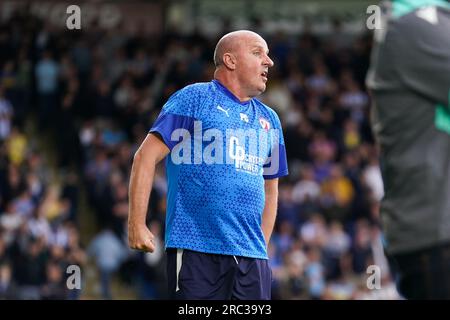 Chesterfield, Großbritannien. 11. Juli 2023. Chesterfield Manager Paul Cook während des Chesterfield vs Sheffield Wednesday Drew Talbot Testimonial Match im SMH Group Stadium, Chesterfield, Großbritannien, am 11. Juli 2023 Credit: Every Second Media/Alamy Live News Stockfoto