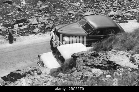 Geografie / Reise, Schweiz, Transport / Transport, Great Saint Bernard Pass, 1950er, ADDITIONAL-RIGHTS-CLEARANCE-INFO-NOT-AVAILABLE Stockfoto