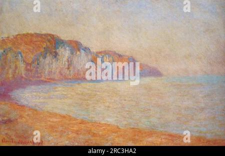 Cliff in Pourville am Morgen 1897 Uhr von Claude Monet Stockfoto