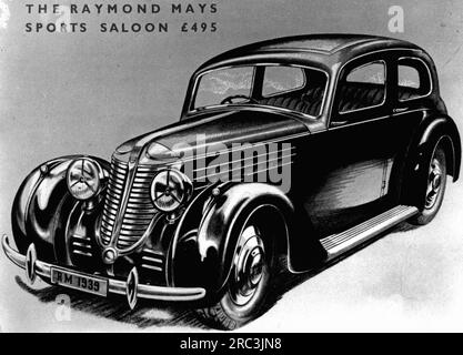Transport/Transport, Auto, Fahrzeugvarianten, Shelsley Raymond Mays, Poster, 1939, ADDITIONAL-RIGHTS-CLEARANCE-INFO-NOT-AVAILABLE Stockfoto