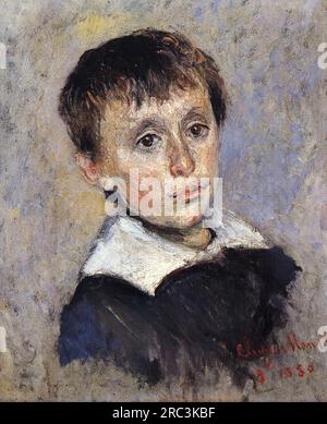 Portrait von Jean Monet 1880 von Claude Monet Stockfoto