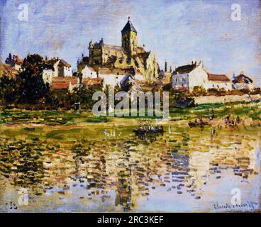 Vetheuil, die Kirche 1880 von Claude Monet Stockfoto