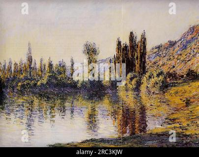 Die seine in Vetheuil 1881 von Claude Monet Stockfoto