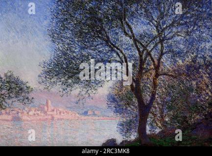 Antibes aus den Salis Gardens 02 1888 von Claude Monet gesehen Stockfoto