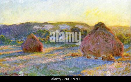 Stacks of Wheat (Ende Sommer) 1890 - 1891; Giverny, Frankreich, von Claude Monet Stockfoto