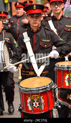 12. Juli Parade 2023, Lisburn Road, Belfast Stockfoto