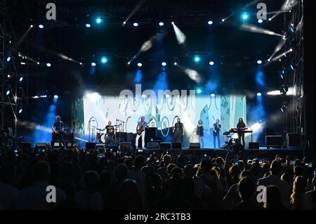 Mantua, Italien. 11. Juli 2023. Sting during Sting - My Songs 2023, Musikkonzert in Mantua, Italien, Juli 11 2023 Kredit: Unabhängige Fotoagentur/Alamy Live News Stockfoto