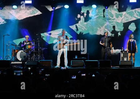 Mantua, Italien. 11. Juli 2023. Sting during Sting - My Songs 2023, Musikkonzert in Mantua, Italien, Juli 11 2023 Kredit: Unabhängige Fotoagentur/Alamy Live News Stockfoto