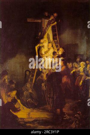 Der Abstieg vom Kreuz 1634 von Rembrandt Stockfoto