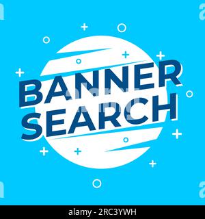 Bannersuche Digitales Marketing Bannervorlage Designvektor Stock Vektor