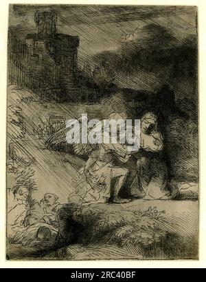 Die Qual im Garten 1657 von Rembrandt Stockfoto