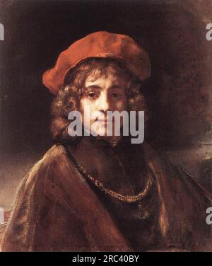 Titus, Sohn des Künstlers 1657 von Rembrandt Stockfoto