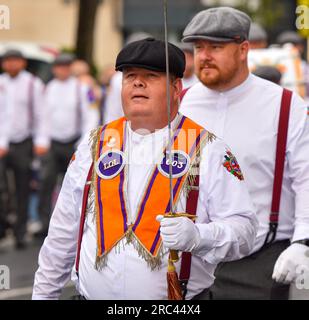 12. Juli Parade 2023, Lisburn Road, Belfast Stockfoto