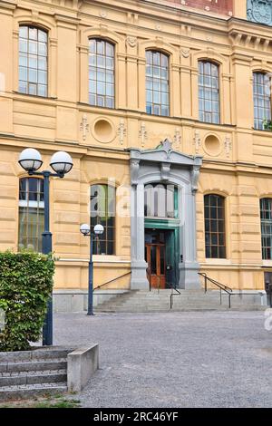 Schwedische Nationalbibliothek (auf Schwedisch bekannt als Kungliga biblioteket, die Königliche Bibliothek). Stockholmer Wahrzeichen. Stockfoto