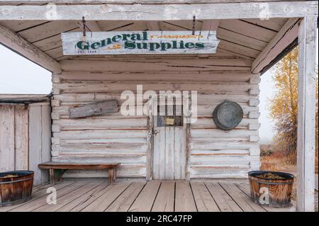 Allgemein-Baumarkt in Menors Ferry Historic District, Grand-Teton-Nationalpark, Wyoming, Vereinigte Staaten von Amerika Stockfoto