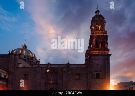 Mexiko, Katholische Kathedrale Unsere Liebe Frau von der Himmelfahrt von Zacatecas im historischen Stadtzentrum von Zacatecas. Stockfoto