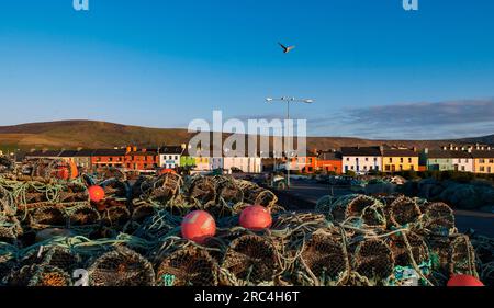 Abend in Portmagee auf der Halbinsel Iveragh, County Kerry, Irland Stockfoto