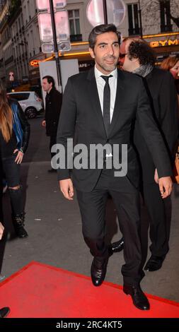 Avant-première au Grand rex : Qu'est-ce qu'on a tous fait au Bon Dieu - Paris Frankreich, 10 avril 2014. Stockfoto