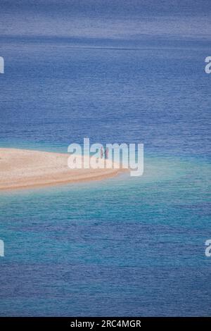 Agios Dimitrios Beach, Alonissos Island, Sporades, Griechenland. Stockfoto