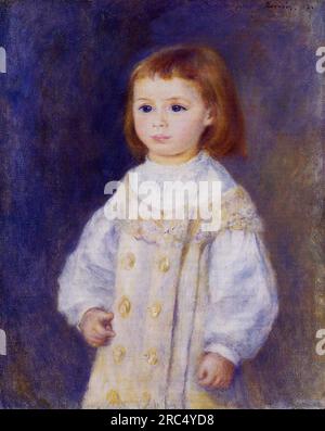 Kind im weißen Kleid (Lucie Berard) 1883 von Pierre-Auguste Renoir Stockfoto