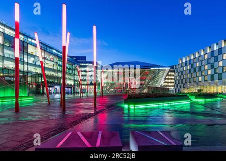 Dublin, Grand Canal Square Stockfoto