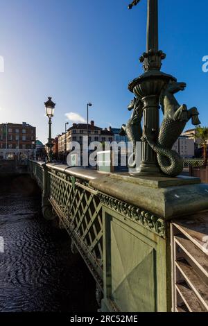 Dublin, Irland, Grattan Bridge Stockfoto