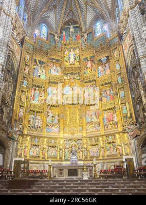 Innenseite der Kathedrale von Toledo, Toledo, Castilla-La Mancha, Königreich Spanien Stockfoto