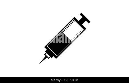 Spritzenvektor isoliert auf weißem Hintergrund Stock Vektor