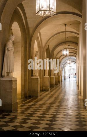 Schloss Versailles, Château de Versailles, eine ehemalige königliche Residenz, erbaut von König Ludwig XIV. In Versailles, Paris, Frankreich Stockfoto