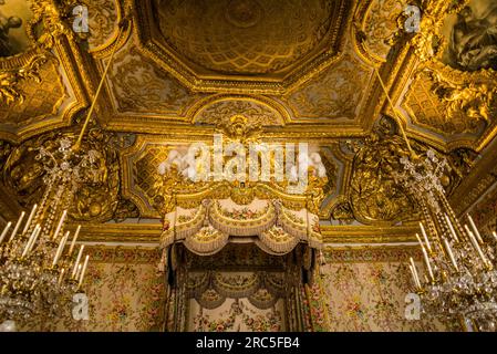 Schloss Versailles, Château de Versailles, eine ehemalige königliche Residenz, erbaut von König Ludwig XIV. In Versailles, Paris, Frankreich Stockfoto