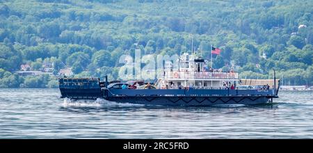 Madeline Island Ferry im Apostle Islands National Lakeshore in Wisconsin, USA Stockfoto