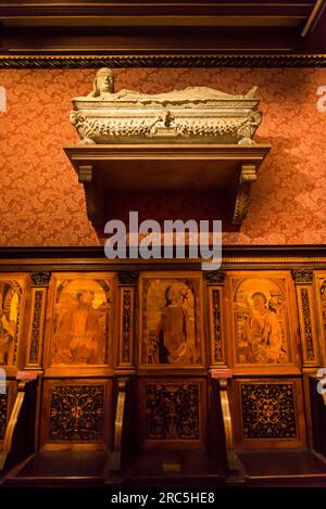 Etruskischer Sarkophag, Jacquemart-André Museum, ein privates Museum im 8. Arrondissement, Paris, Frankreich Stockfoto
