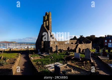 Howth, Irland, Old Abbey Stockfoto
