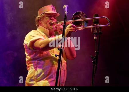 Fat Freddy's Drop, Rochester Castle 2023 Stockfoto