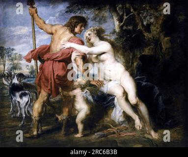 Venus und Adonis 1635 von Peter Paul Rubens Stockfoto