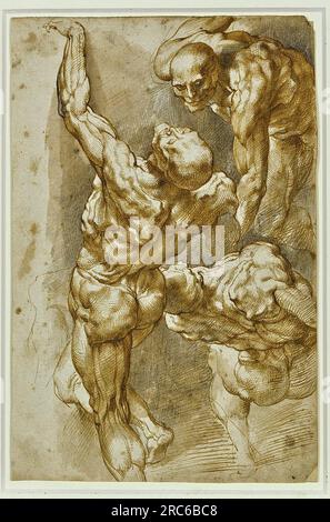 Anatomische Untersuchungen an drei männlichen Figuren von Peter Paul Rubens Stockfoto